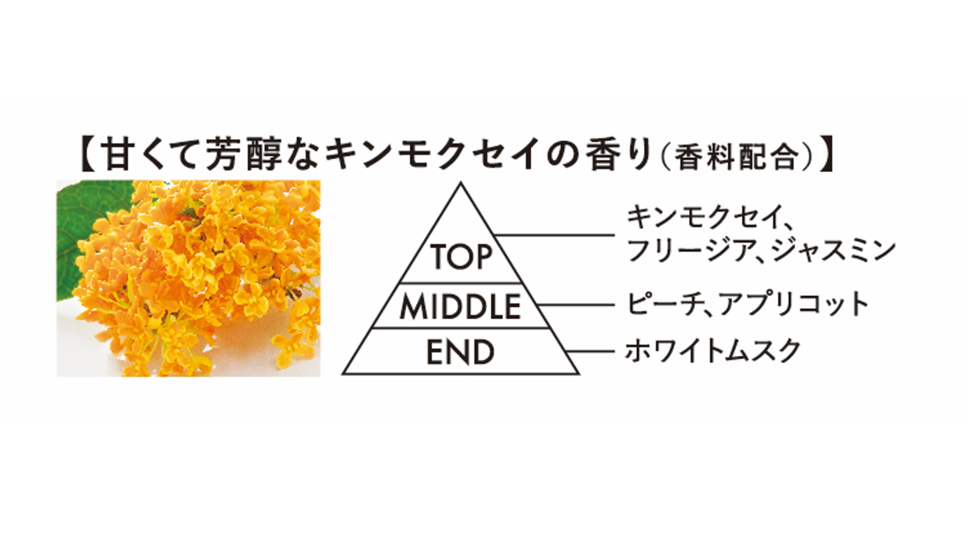 甘くて芳醇なキンモクセイの香り