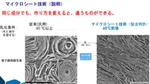 マイクロシート技術の説明、同じ成分でも作り方を変えると違うものができる